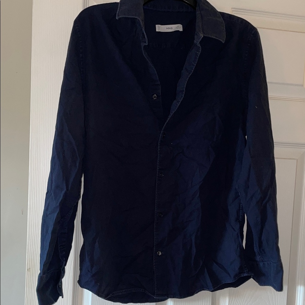 Indigo Men's Classic Button Down Shirt